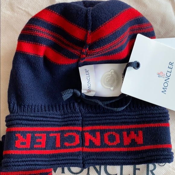 NEW Auth.MONCLER Hat/beanie w/GLOVES/mittens ITALY - Picture 10 of 16